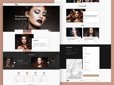 Razzle - Beauty Salon Template barber beauty black and white boutique cosmetic hair cut hair dressing hair salon hair spa health lifestyle