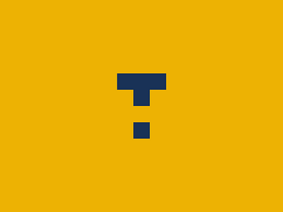 T & H lettermark brand concept icon idea identity lettering logo mark minimal negative space simple symbol type typography vector yellow