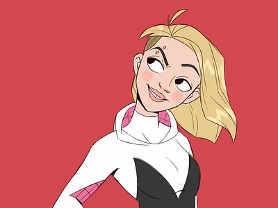 Spidergwen character character concept character creation character design characterdesign concept art draw girl illustration lineart spidergwen spiderman spidermanmovie