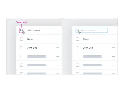 Data Table UX/UI – Search app crm data table ui user experience user interface ux web app