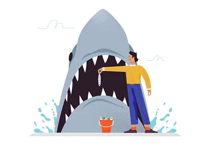 Fatal error 2d art 2d character 2d design animation charachters character character design danger design error explainer explainervideo fatal error flat illustration illustrator men motion vector