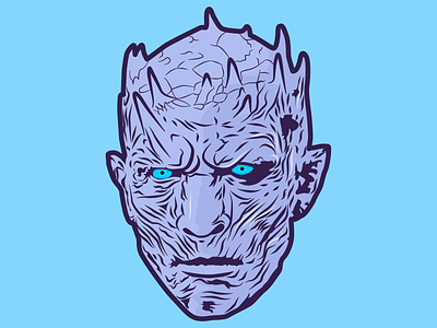 The Night King affinitydesigner belgium design game of thrones got graphic illustration night king ui vector white walkers