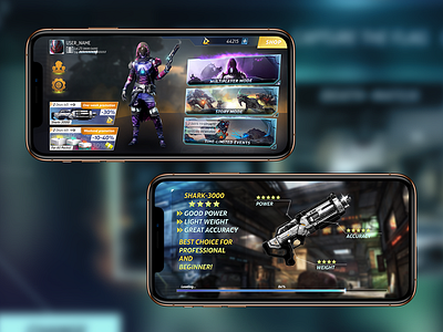 Game screens button design game design gui icon ui uiux