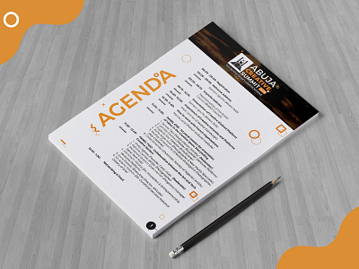 Agenda Mockup branding design graphics illustration illustrator logo typography