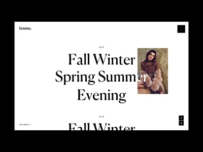 Fashion Collections black design fashion grid minimal photograhy typo typography web website white whitespace