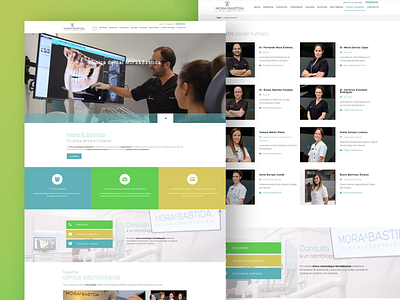 Mock Up Presentacion Web clínica dental design designer developer diseño web freelance html 5 html css interface páginas web responsive design tiendas online ui user interface ux web web design web design agency web design company web developer website