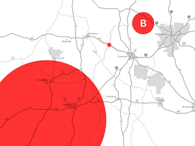 Chaser desktop grey map minimal tornado ui design ux design web