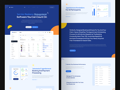 Saosin - Software Management Website blue clean landing landingpage management saas slab slabdsgn software softwaremanagement technology ui uiux uiuxdesign ux website