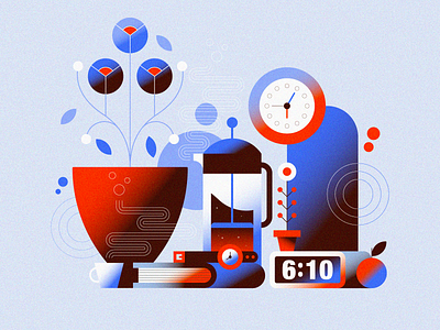 Desk Stuff design flat flowers gradient graphic design icon icons illustration minimal plants vector