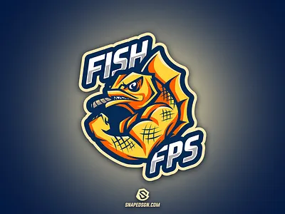 Fish FPS branding design esport esports gaming illustration mascot sport sports twitch