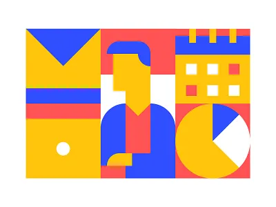 Poster 2 abstract geometric illustration poster shapes