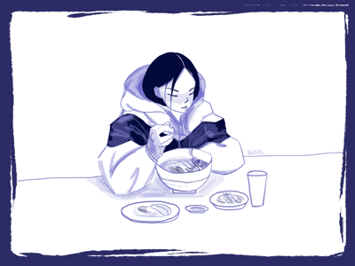 Eat alone banner dailyui header how are you illustration landing landingpage uiux vector wip