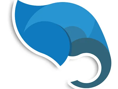 Elephant design flat illustration logo vector