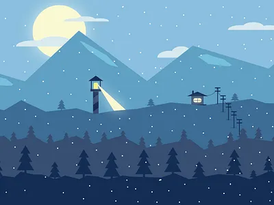 Landscape animation branding design designer flat icon illustration illustrator logo minimal typography vector website