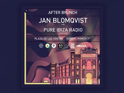 After Brunch Madrid after brunch flyer illustration madrid party party flyer photoshop plaza de toros