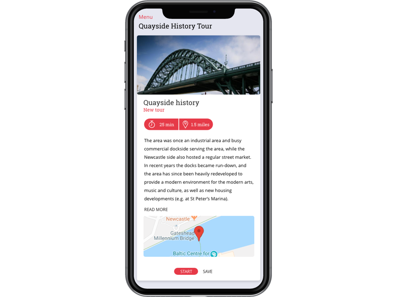 Example of History Tour App