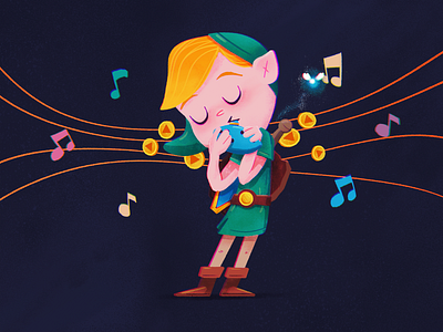 Zelda's Lullaby childrens book feedbackplease illustration kids book nintendo ocarina zelda