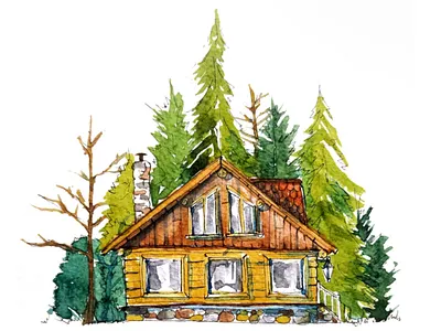 Into the woods / watercolor illustration architecture architecture illustration illustration illustrator urban sketch watercolor watercolors