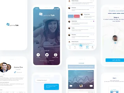 Lemme Talk - Dating App branding dating dating app design ios lemme talk ui user experience user interaction ux wearemaze © maya el murr