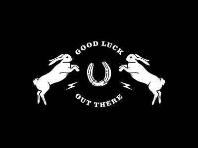 Lost Luck Co. Tissue Pattern branding design good luck graphic design horseshoe illustration illustrator procreate vector white rabbit