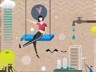 Spring cleaning part2 illustration illustrator polishdesign vector