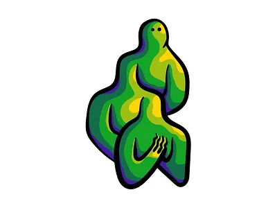 Lil Friend alien art design digital art graphic design illustration pop art simple design vector wacom