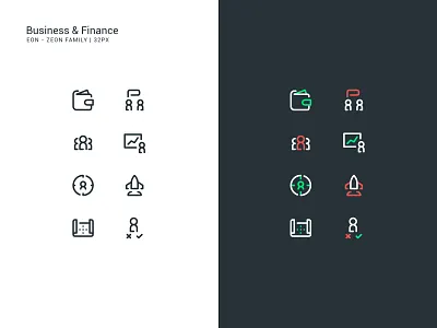 Business & Finance Icon Set app business finance fintech icon a day icon app iconography iconutopia ui web design