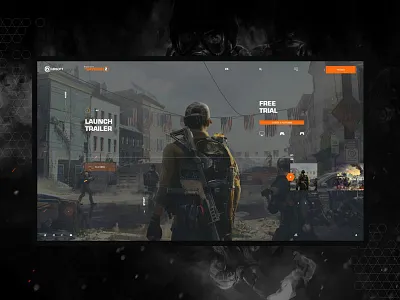 The Division 2 game interaction interface design ubisoft uidesign ux ui design webdesign