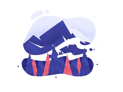 🎿🗻 procreate lointains