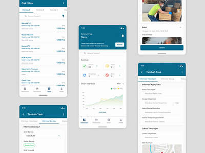 Distribusyen - Distribution Mobile App business app clean company app distribution app management app minimalis mobile mobile app mobile design monitoring app product design ui ui design ui mobile uiux