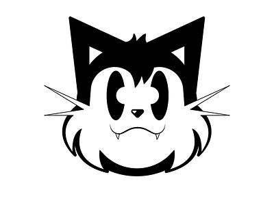 Black Cat cat character graphic design identity illustration