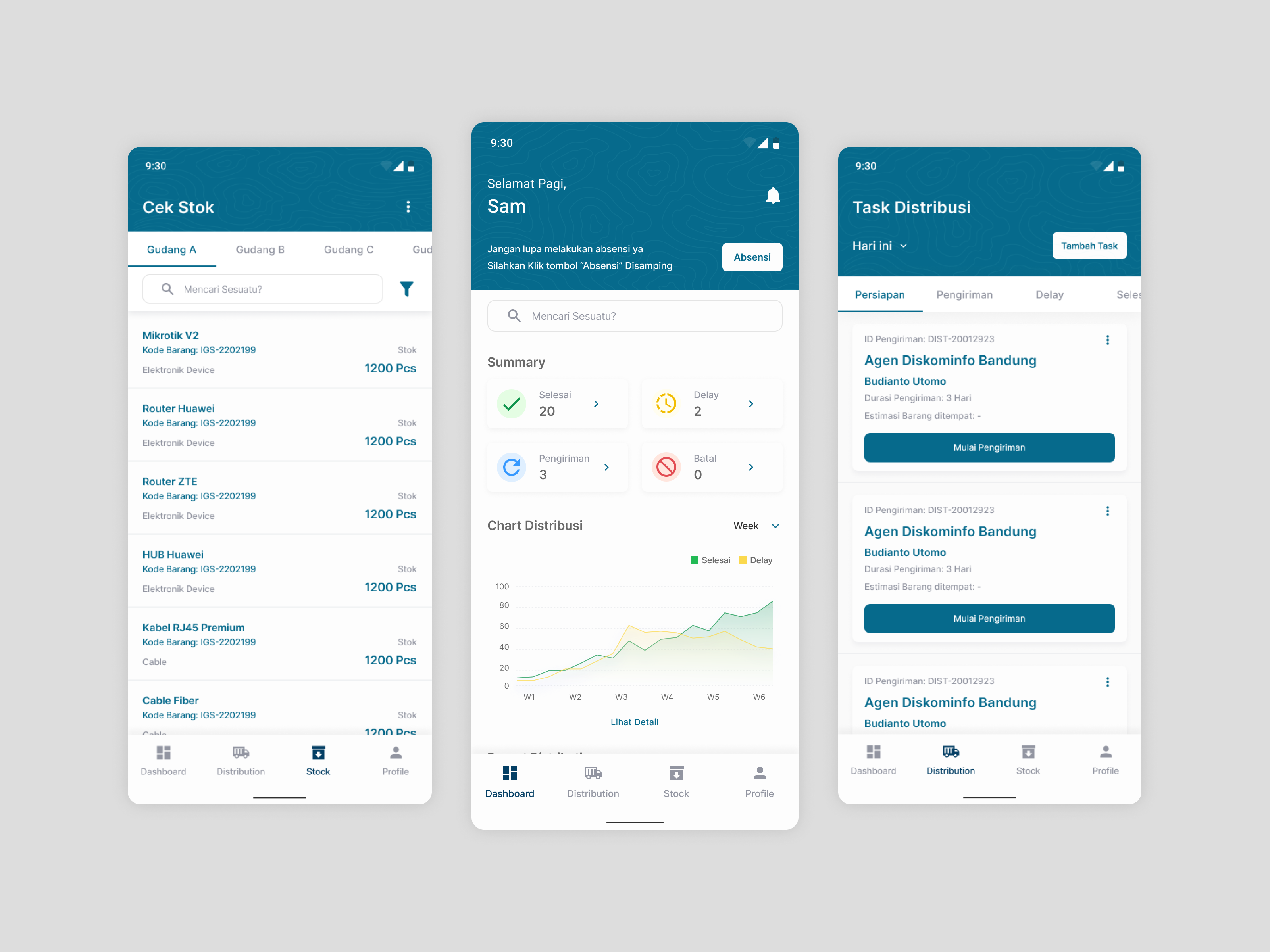 Distribusyen - Distribution Mobile App by Hisyam Hawari for Matriks ...