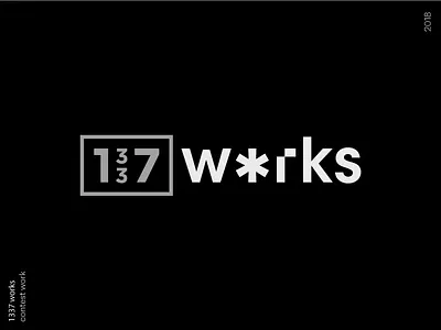 1337 bold design logo logotype simple work