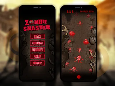 Zombie Smasher 2 Games android games games design games home games play design ios games ui user experience designer user experience ux user interface design ux zombie smasher 2 games