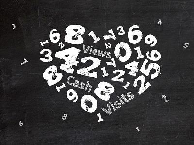 Nerds love numbers black blackboard branding charcoal charcoal drawing flat heart icons illustration it nerd nerds love numbers numbers outline programmer typography vector webinerds white