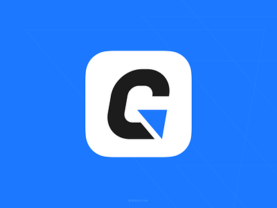 AISWare BMG Icon blue branding flat icon ios logo vector wantline