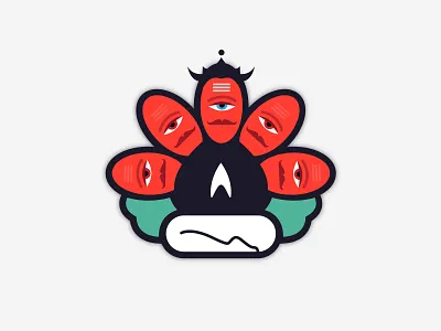 King Ravana graphic illustration king logo