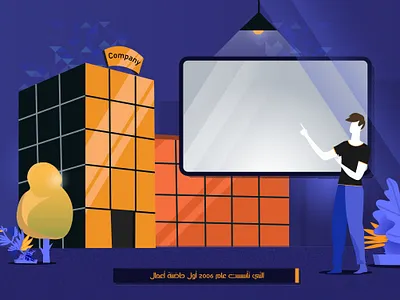 man explains character design flat design flat art graphics illustration vector