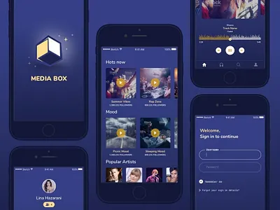 UI Kit clean dubai flat icon interface ios iphone logo music profile ui ux