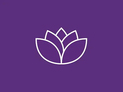 Lotus Flower Logo Mark branding icon illustration logo vector
