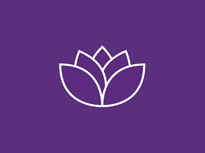 Lotus Flower Logo Mark branding icon illustration logo vector