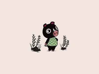 Animal Crossing: Hello Agnes! 🐷 agnes animal crossing cute design drawing illustration kawaii new leaf nintendo pocket camp procreate