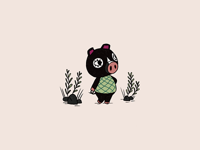 Animal Crossing: Hello Agnes! 🐷 agnes animal crossing cute design drawing illustration kawaii new leaf nintendo pocket camp procreate