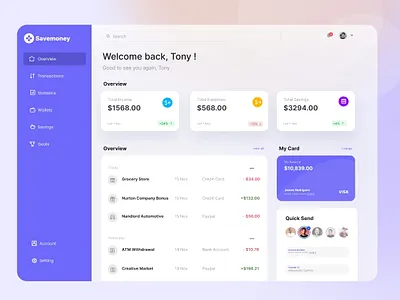 Personal Budget Finance Dashboard accounting banking bar budgeting chart design desktop expenses expenses manager finance fintech graph interface list pie stats table ui ux website