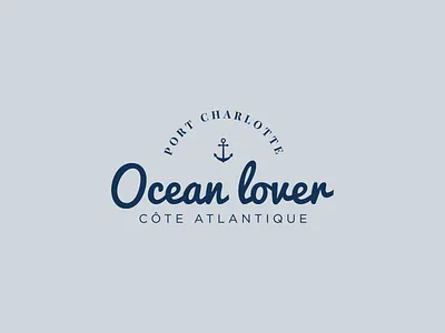 Illustration | Ocean Lover 🌊 branding charlotte fashion flat illustration julie charrier logo lover minimal ocean port sketchapp ui vector