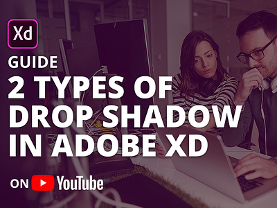 2 different types of drop shadow in Adobe XD adobe adobe xd design drop shadow mobile mobile design ui ui design ui designer xd