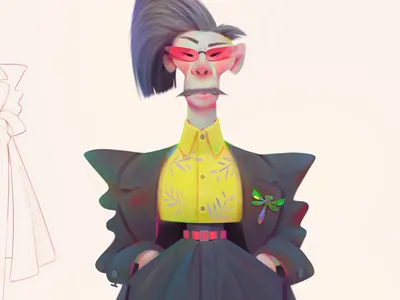 fashion advertising animation baydakov aleksey cartoon character design concept illustration