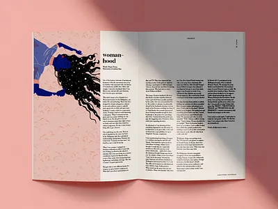 Illustration Womanhood digital art editorial illustration female fluffy illustration illustrator josephinerais modern art procreate space womanhood women