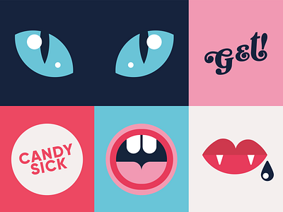 G&T! Gostosuras e Travessuras branding candy store design geometic illustration store