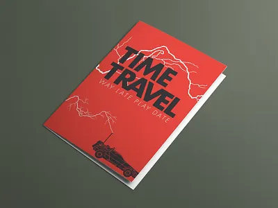 Adventure Science Center Program cover design nashville program science science center time travel way late play date